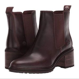 Timberland chunky heel Chelsea boots